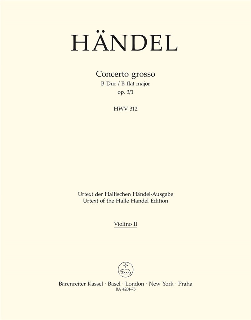 Concerto grosso in Bb major Op.3/2 (HWV 313)